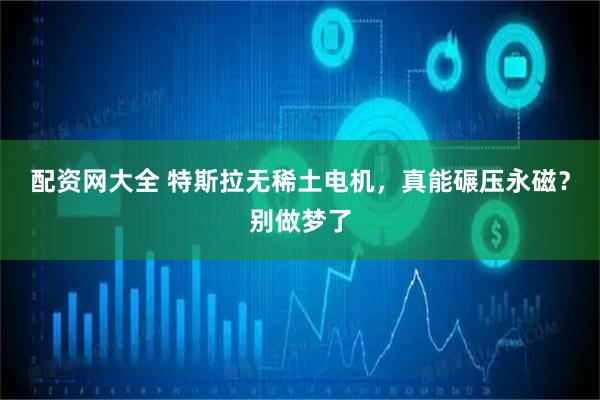 配资网大全 特斯拉无稀土电机，真能碾压永磁？别做梦了